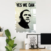 Barack Obama: JA, DAS WIR KÖNNEN (Stift) Poster (Heimbüro)