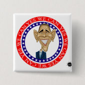 Barack Obama ja können wir Button (Vorderseite)