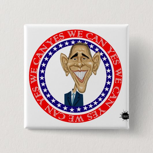 Barack Obama ja können wir Button (Vorderseite)
