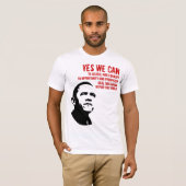 Barack Obama: JA KÖNNEN WIR…. T-Shirt (Vorne ganz)
