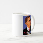 Barack Obama "ja können wir" Tasse (VorderseiteRechts)