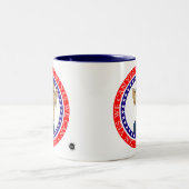 Barack Obama ja können wir Zweifarbige Tasse (Mittel)