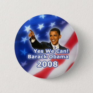 Barack Obama Ja wir können Button