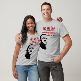 Barack Obama: JA, WIR KÖNNEN..lange ärmel T-Shirt