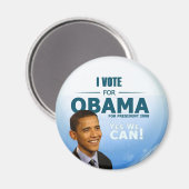 Barack Obama Ja wir können Magnet (Vorderseite/Rückseite)
