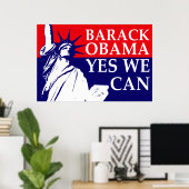 Barack Obama: Ja, wir können! Poster (Heimbüro)