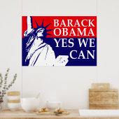 Barack Obama: Ja, wir können! Poster (Küche)