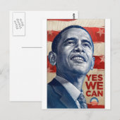 Barack Obama Ja, wir können Postkarte (Vorne/Hinten)