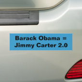 Barack Obama = Jimmy Carter 2,0 Autoaufkleber (Auf Auto)