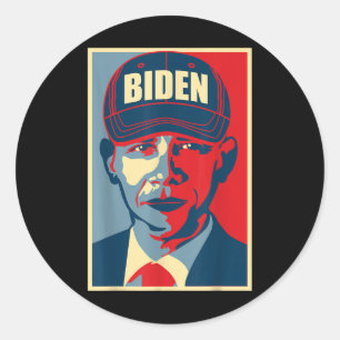 Barack Obama Joe Biden Hat 2020 Wahl Usa Democ Runder Aufkleber