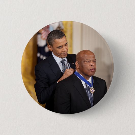 Barack Obama & John Lewis Button (Vorderseite)