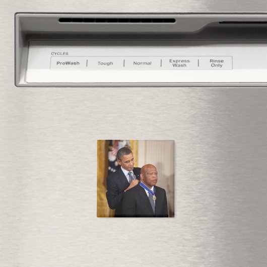 Barack Obama & John Lewis Magnet (In Situ (Geschirrspüler))