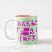 BARACK OBAMA KAFFEE-TASSE ZWEIFARBIGE TASSE (Links)