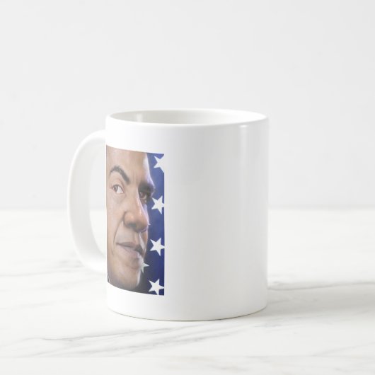 Barack Obama Kaffeetasse (Vorderseite Links)
