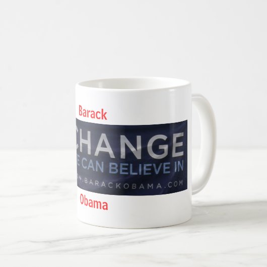 Barack Obama Kaffeetasse (VorderseiteRechts)
