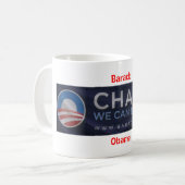 Barack Obama Kaffeetasse (Vorderseite Links)