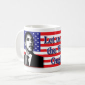 Barack Obama Kaffeetasse (Vorderseite Links)