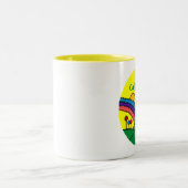 Barack Obama Kalifornien Regenbogen Zweifarbige Tasse (Mittel)