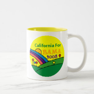 Barack Obama Kalifornien Regenbogen Zweifarbige Tasse