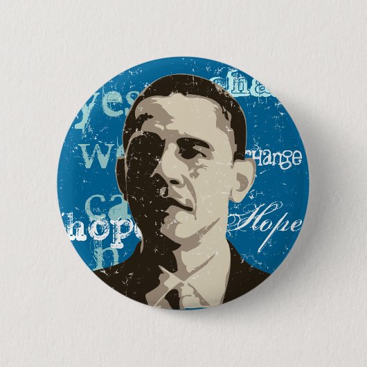 Barack Obama Kampagnen-Knopf Button (Vorderseite)