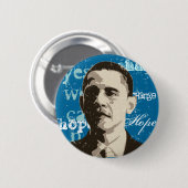 Barack Obama Kampagnen-Knopf Button (Vorne & Hinten)