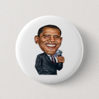 Barack Obama Karikatur-Reihe Button