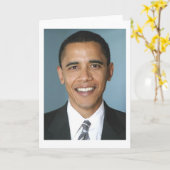 Barack Obama Karte (Gelbe Blume)