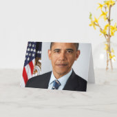 Barack Obama Karte (Gelbe Blume)