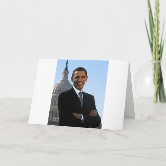 Barack Obama Karte (Vorderseite)