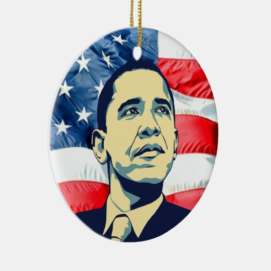 Barack Obama Keramik Ornament (Rechts)