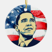 Barack Obama Keramik Ornament (Vorne)
