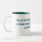 Barack Obama Klimawandel Zitat Tasse (Links)