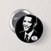 Barack Obama Knopf Button (Vorne & Hinten)