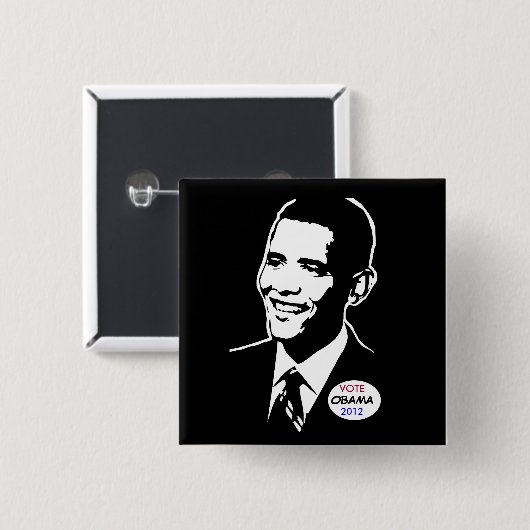 Barack Obama Knopf Button (Vorne & Hinten)