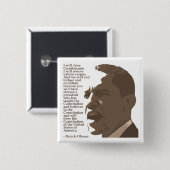 Barack Obama Konstitutions-Zitat-Quadrat-Knopf Button (Vorne & Hinten)
