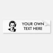 Barack Obama Kopfhörer Autoaufkleber (Vorne)