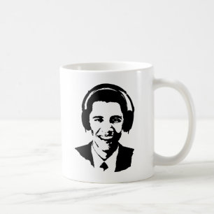 Barack Obama Kopfhörer Kaffeetasse