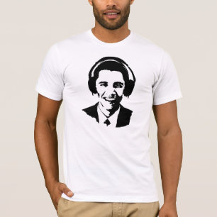 Barack Obama Kopfhörer-T - Shirt