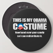 Barack Obama-Kostüm Button (Vorne & Hinten)