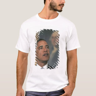 Barack Obama kündigen seine Absicht an, um zu T-Shirt