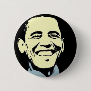 Barack Obama Kunst Button