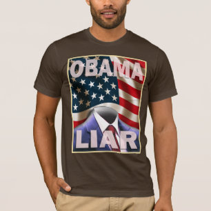 Barack Obama - leere Reihe von Lügen T-Shirt