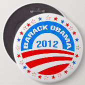 Barack Obama Logo 2012-Diamond-Muster Textur Button (Vorne & Hinten)