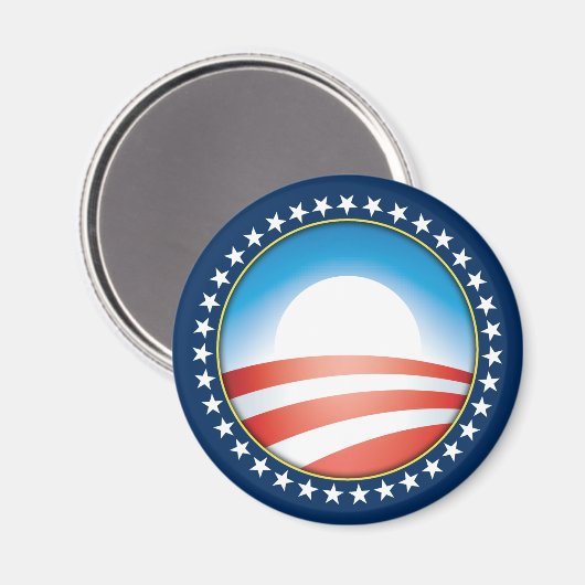 Barack Obama Magnet (Vorderseite/Rückseite)