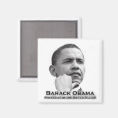 Barack Obama Magnet (Vorderseite/Rückseite)