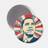 Barack Obama Magnet (Vorderseite/Rückseite)