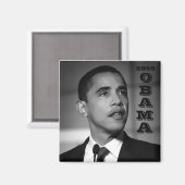 BARACK OBAMA MAGNET (Vorderseite/Rückseite)