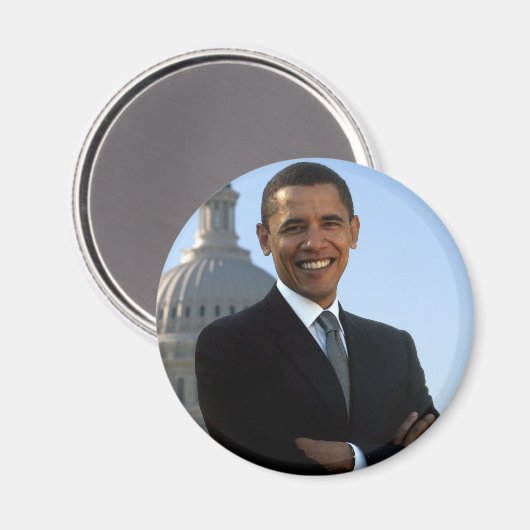 Barack Obama Magnet (Vorderseite/Rückseite)