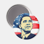 Barack Obama Magnet (Vorderseite/Rückseite)