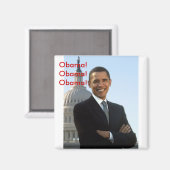 Barack Obama Magnet (Vorderseite/Rückseite)